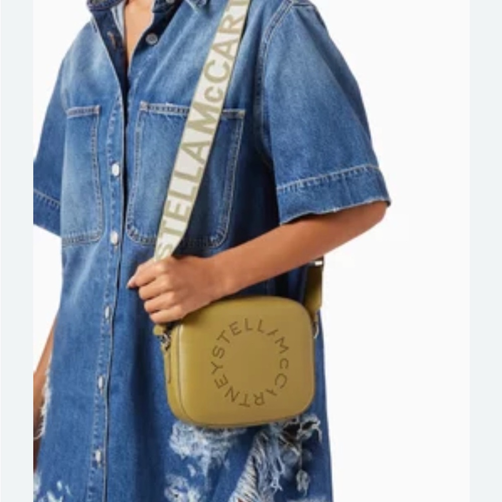 Stella McCartney Yellow Crossbody Bag with Adjustable Strap